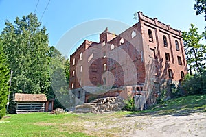 View of the building of a mill of Gerdauen of 1909 of construction. Zheleznodorozhnyj, Kaliningrad region