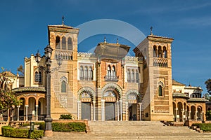 View at the building Museum of Art in Sevilla, Spain