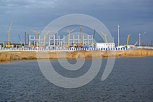 View of a building site of stadium for carrying out games of theFIFA World Cup of 2018. Kaliningrad