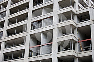 View of a building under construction