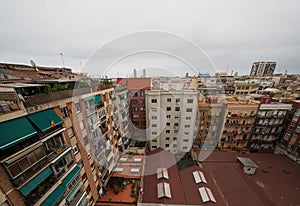 View of Buildings in Barcelona. Architecture in Spain. Europe