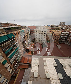 View of Buildings in Barcelona. Architecture in Spain. Europe