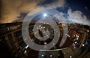 View of Buildings in Barcelona. Architecture in Spain. Europe