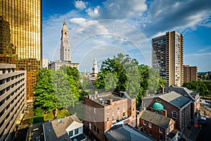 View of buildings in downtown Hartford, Connecticut. photo