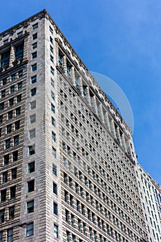 View of buildings on Michigan Avenue in Chicago, Illinois