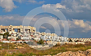 View of a buildings in small town