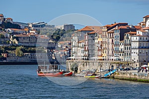 View of the buildings with typical architecture in Porto, Portugal