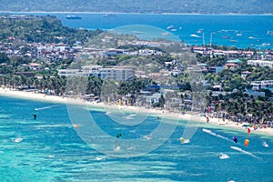 View of Bulabog beach, one of the most sought-after spots