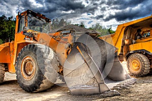 View of a bulldozer