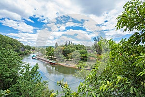 View of Burma railway (Death railway) Thailand