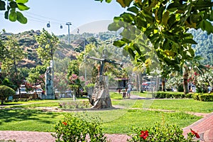 View of the cable car booths