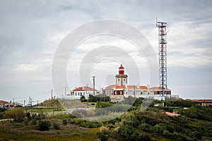 View on Cabo da Roca Cape Roca, a cape which forms the westernmost extent of mainland Portugal and continental Europe