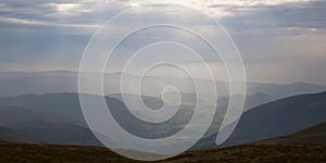 View from Cadair Idris in Wales