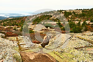 View from Caddilac Mountain in Acadia National Park photo