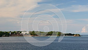 View of Cagban jetty port. Boracay island. Aklan. Western Visayas. Philippines