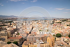 View of Cagliari, Sardinia, Italy.