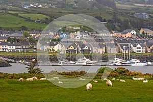 View on Cahersiveen Kerry Ireland rural urban city scape