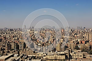 The view of Cairo center in Egypt