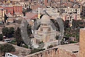 The view of Cairo center in Egypt