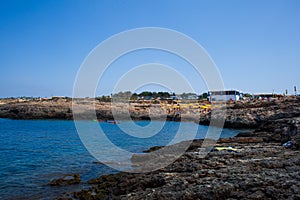 View of Cala Croce in Lampedusa