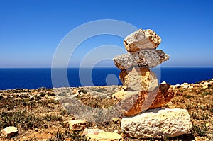 View of Cala Domestica beach, Sardinia, Italy