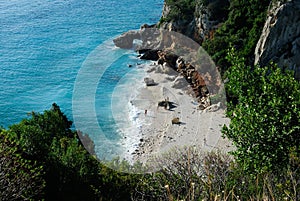 View of Cala Fuili beach