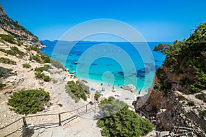 A view of Cala Goloritze beach, Sardegna