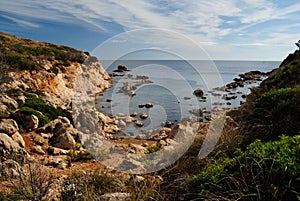 View of Cala Greca beach photo