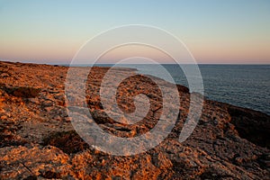 View of Cala Greca, Lampedusa