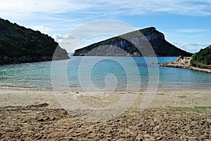 View of Cala Moresca beach