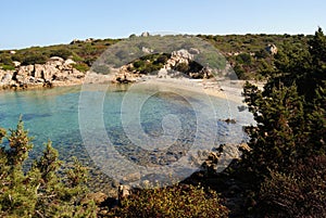 View of Cala Pascali beach