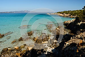 View of Cala Sabina beach