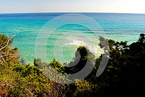 View of Cala Ziu Santoru beach