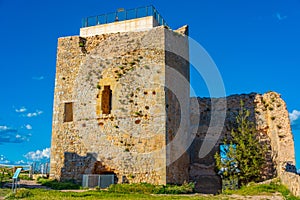 View of Calatanazor castle in Spain