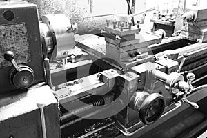 View of the caliper lathe machine tool