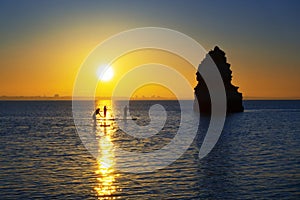 View from Camilo beach at sunrise