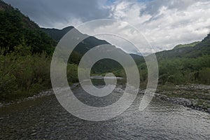 View of the Camino over the Pilon River in the city of Monterrey