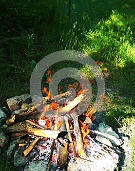 Camp fire Rest in the open air