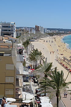 View of Can Pastilla beach Majorca