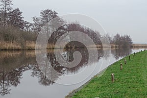 View on the canal Steenwijk to Ossenzijl