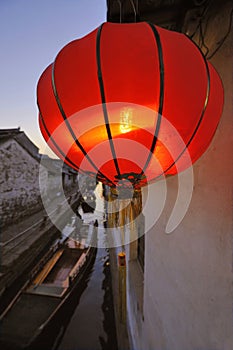 View at a canal in Zhou Zhuang CHINA photo