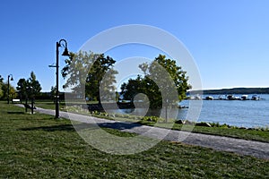 View of Canandaigua Lake in Canandaigua, New York