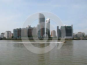 View of Canary Wharf, London, UK