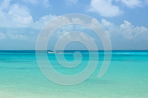 View of Cancun beach photo