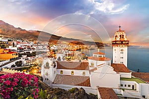 View of Candelaria town in Tenerife photo