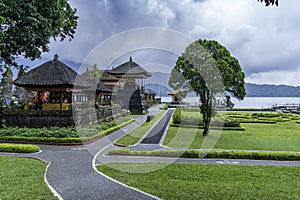 View of the Candi Kuning Temple in Bedugul Bali