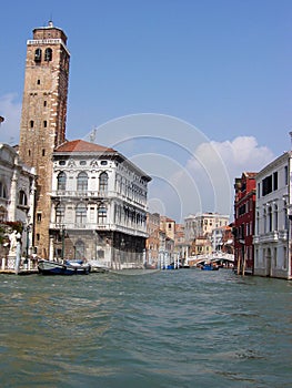 View of Cannaregio canal and Palazzo Labia photo