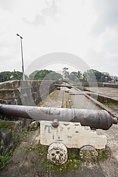 View of Cannons in Intramuros, Manila, Philippines