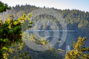 View of Canoe Pass Bridge at Deception Pass State Park