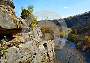 View of the canyon in autumn